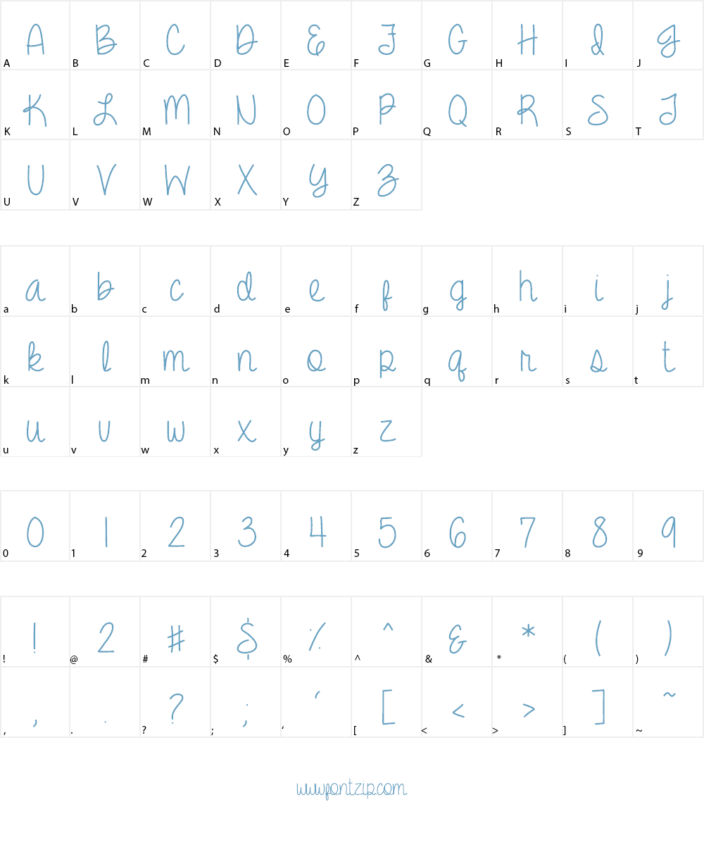Amber Shaie Font Character